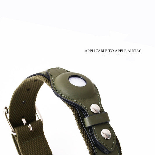 KFX-7479869 Leather Pet Collar Tracker Cover for Airtag - Variety of Colors Available