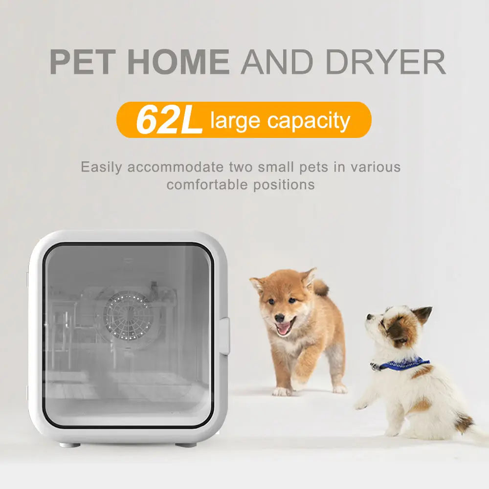 KFX-748115 Automatic Pet Hair Dryer Box for Small to Medium Dogs and Cats, Efficient Grooming Machine for Quick Drying and Comfort