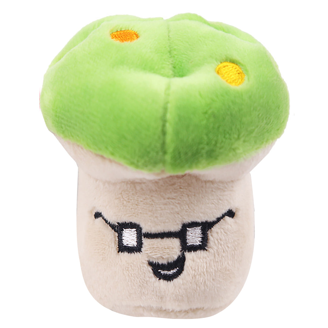 KFX-7487293 Interactive Plush Dog Chew Toy Set - 15 Soft Fruit and Cartoon Designs for Pets