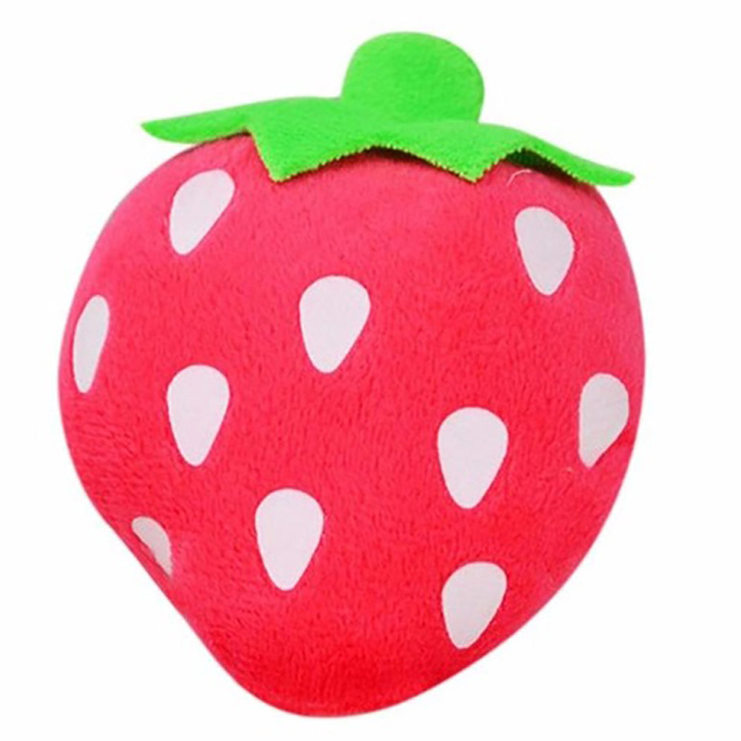 KFX-7487293 Interactive Plush Dog Chew Toy Set - 15 Soft Fruit and Cartoon Designs for Pets
