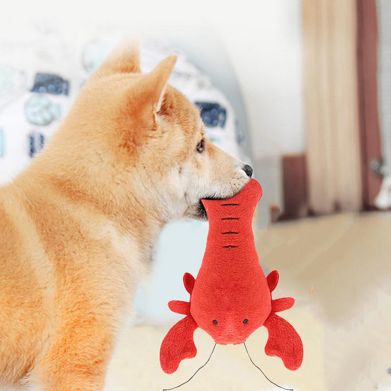 KFX-7487293 Interactive Plush Dog Chew Toy Set - 15 Soft Fruit and Cartoon Designs for Pets