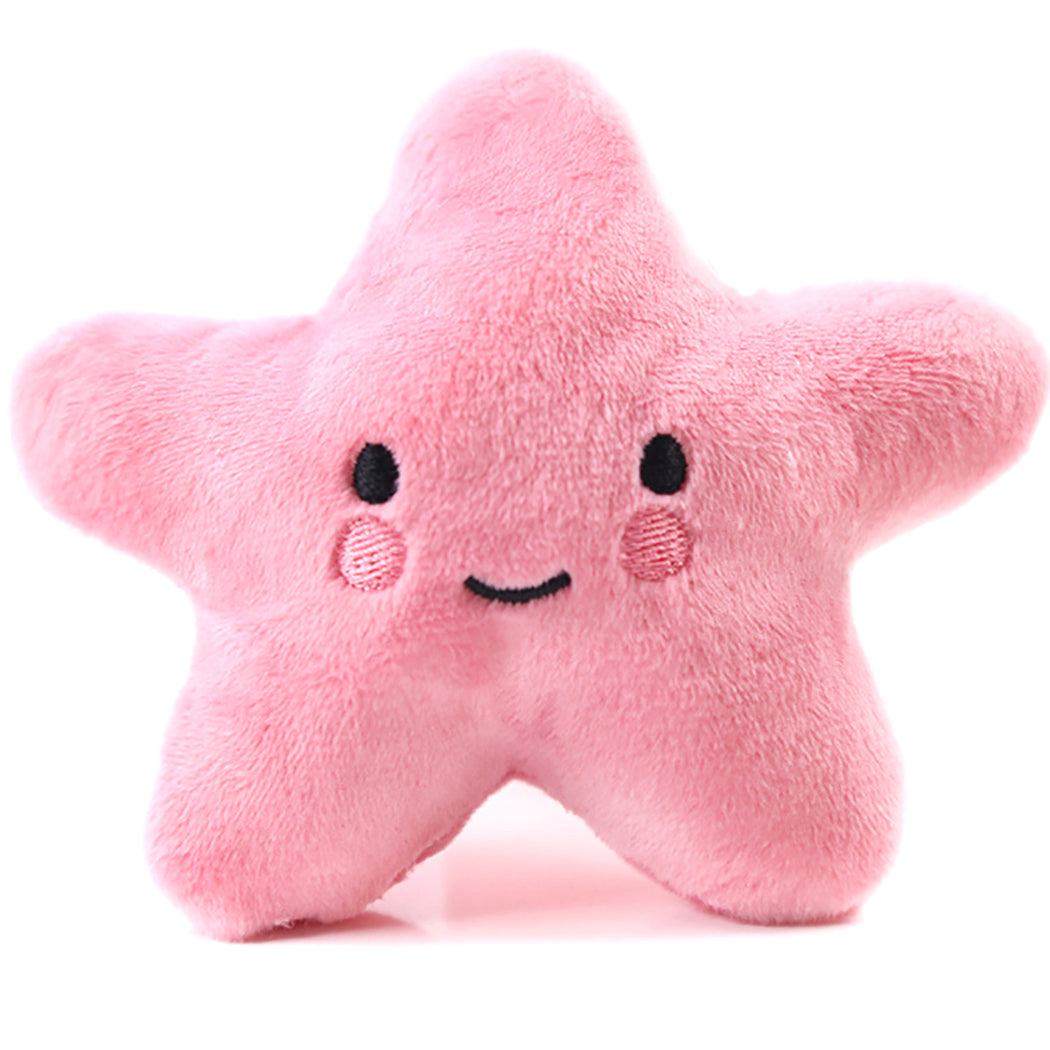 KFX-7487293 Interactive Plush Dog Chew Toy Set - 15 Soft Fruit and Cartoon Designs for Pets