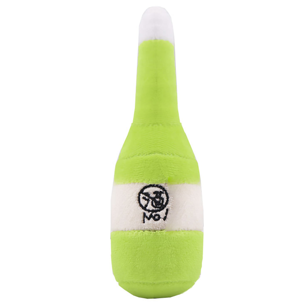 KFX-7487293 Interactive Plush Dog Chew Toy Set - 15 Soft Fruit and Cartoon Designs for Pets