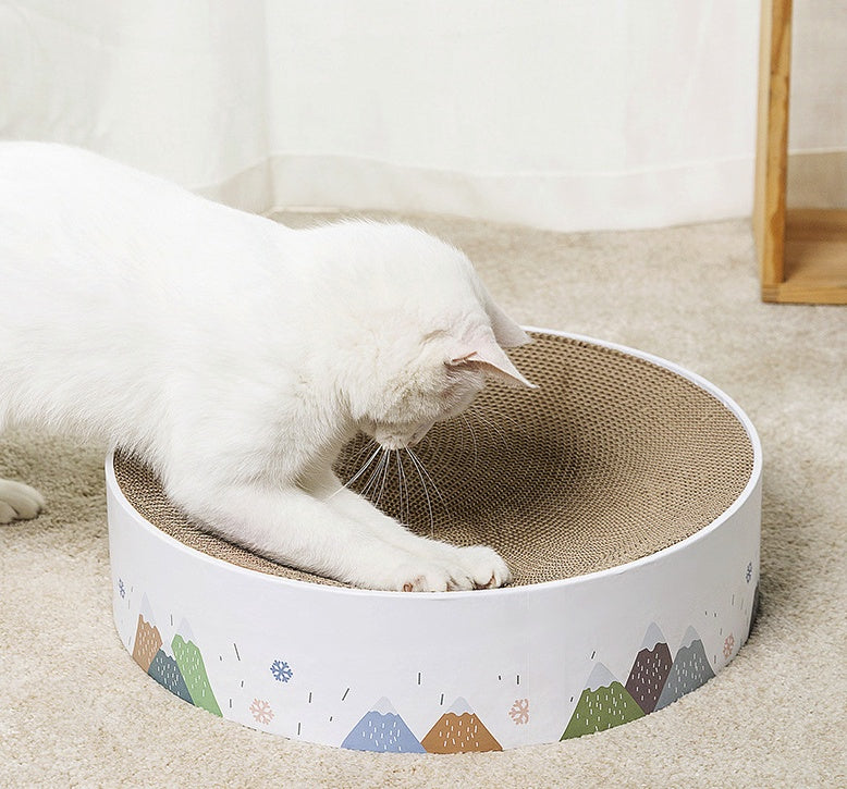 KFX-7487805 Corrugated Paper Cat Scratcher Nest - Available in Three Sizes (S, M, L)