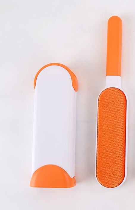KFX-7489213 Pet Hair Removal Comb with Self-Cleaning Base and Double-Sided Lint Brush