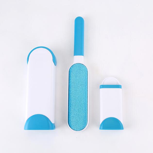 KFX-7489213 Pet Hair Removal Comb with Self-Cleaning Base and Double-Sided Lint Brush