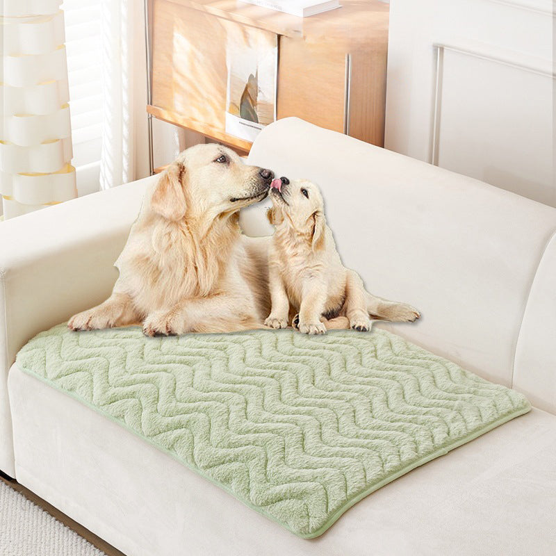 KFX-7489469 Plush Thickened Warm Sleeping Mat for Pets - Comfortable Dog Bed and Cat Nest - Multiple Sizes Available