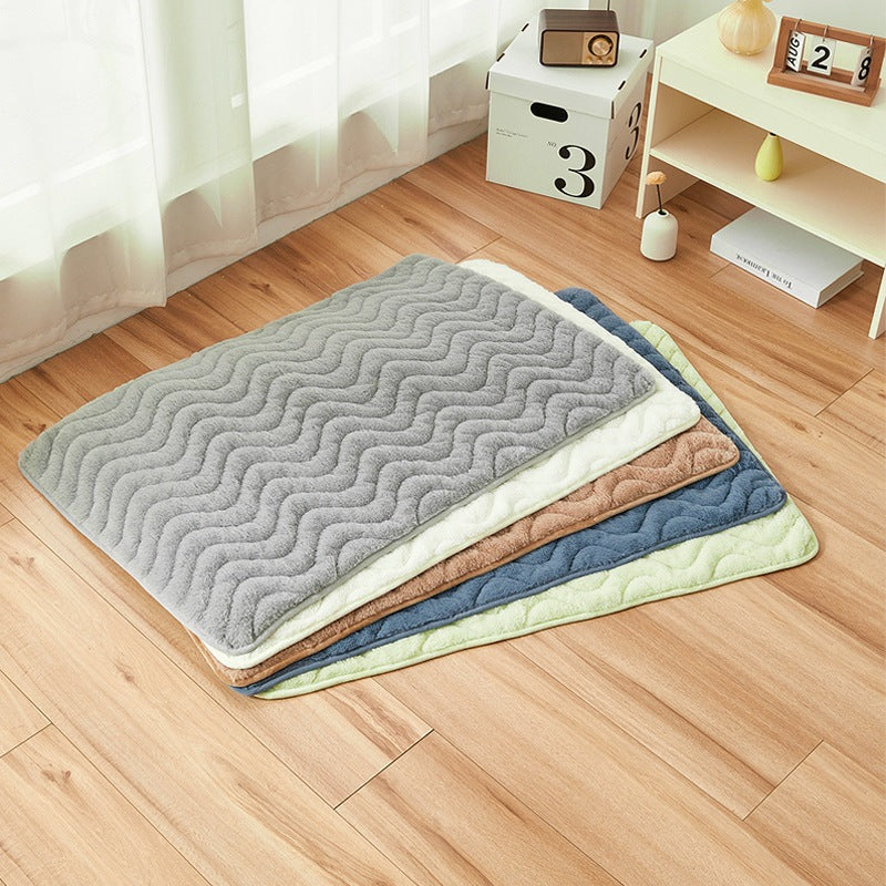 KFX-7489469 Plush Thickened Warm Sleeping Mat for Pets - Comfortable Dog Bed and Cat Nest - Multiple Sizes Available
