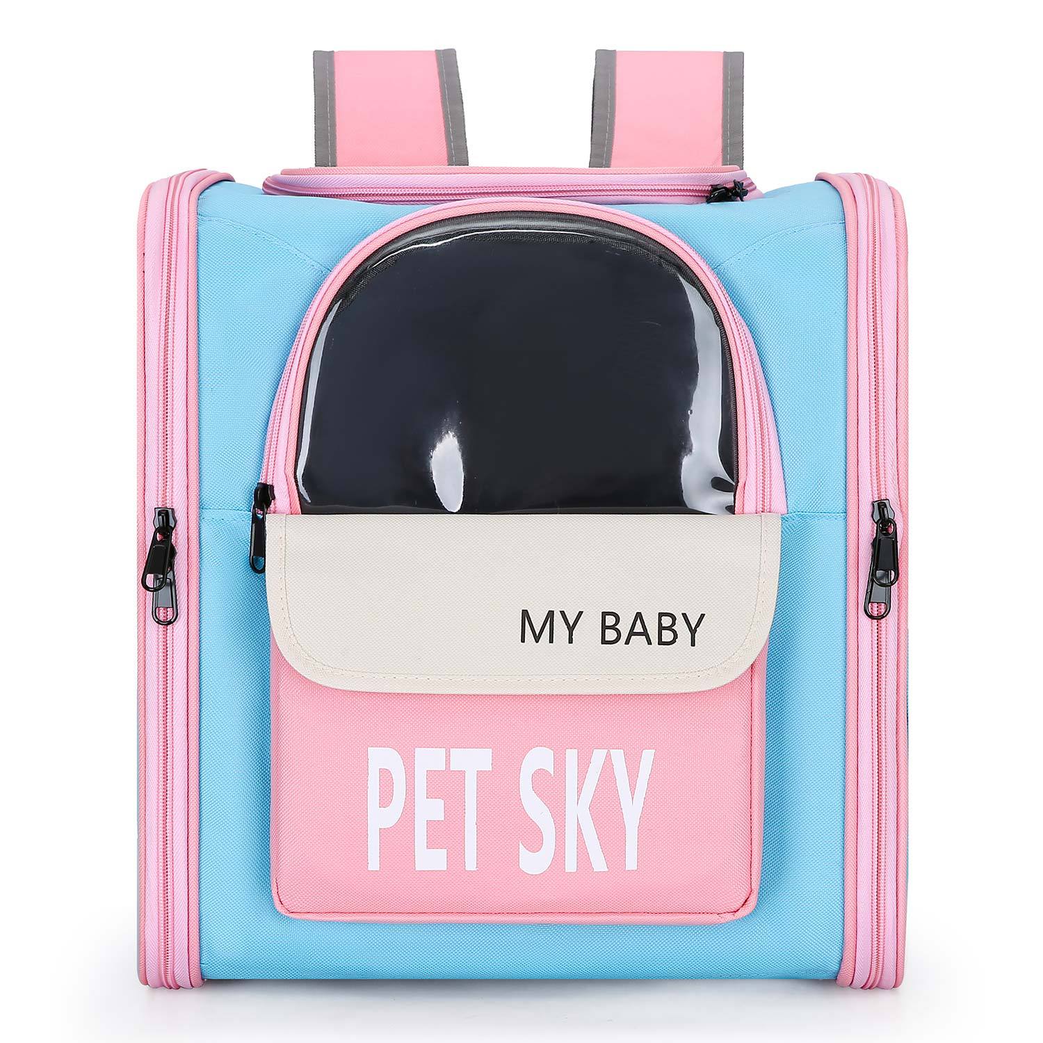 KFX-7489853 Breathable Outdoor Portable Pet Backpack made of Oxford Cloth