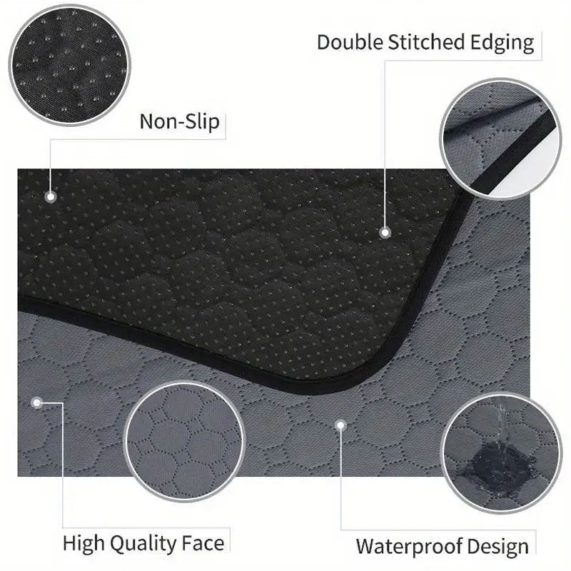KFX-7490877 Washable Dog Pee Pads - Premium Waterproof Training Pads for Dogs - Reusable Absorbent Pet Pads with Odor Control - 18x24 Inches