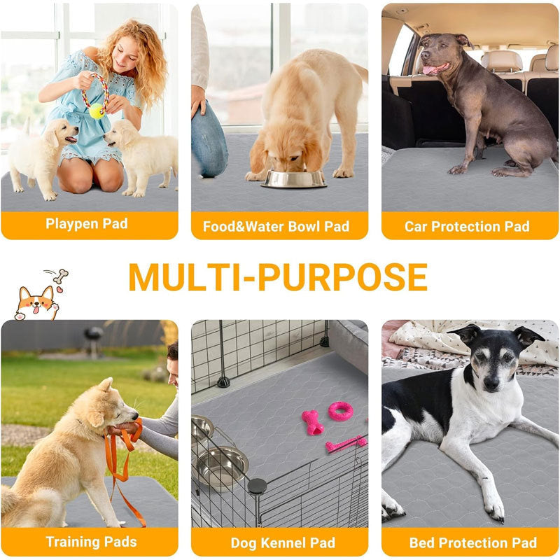 KFX-7490877 Washable Dog Pee Pads - Premium Waterproof Training Pads for Dogs - Reusable Absorbent Pet Pads with Odor Control - 18x24 Inches