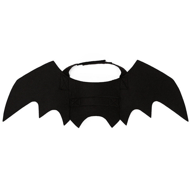 KFX-7493053 Halloween Bat Wings for Cats and Small Dogs - Lightweight Felt Costume Accessory