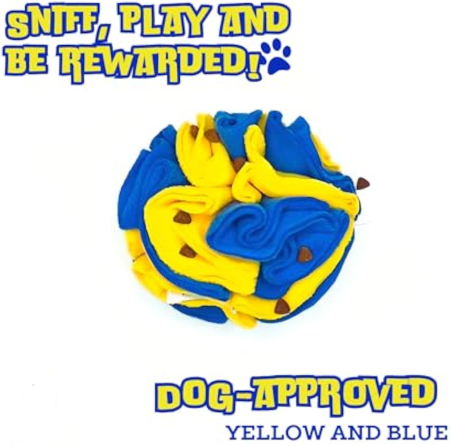 KFX-7494845 Dog Puzzle Ball for Foraging Fun - Interactive Enrichment Toy for Visual Stimulation and Snuffle Activities
