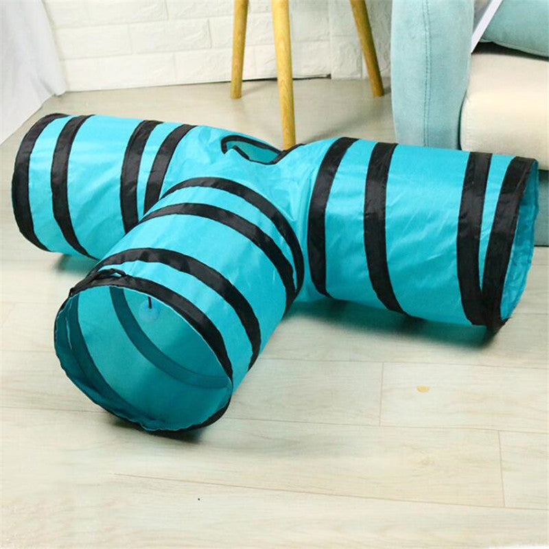 KFX-7498429 Eco-Friendly Collapsible Cat Tunnel for Scratch and Play Activities