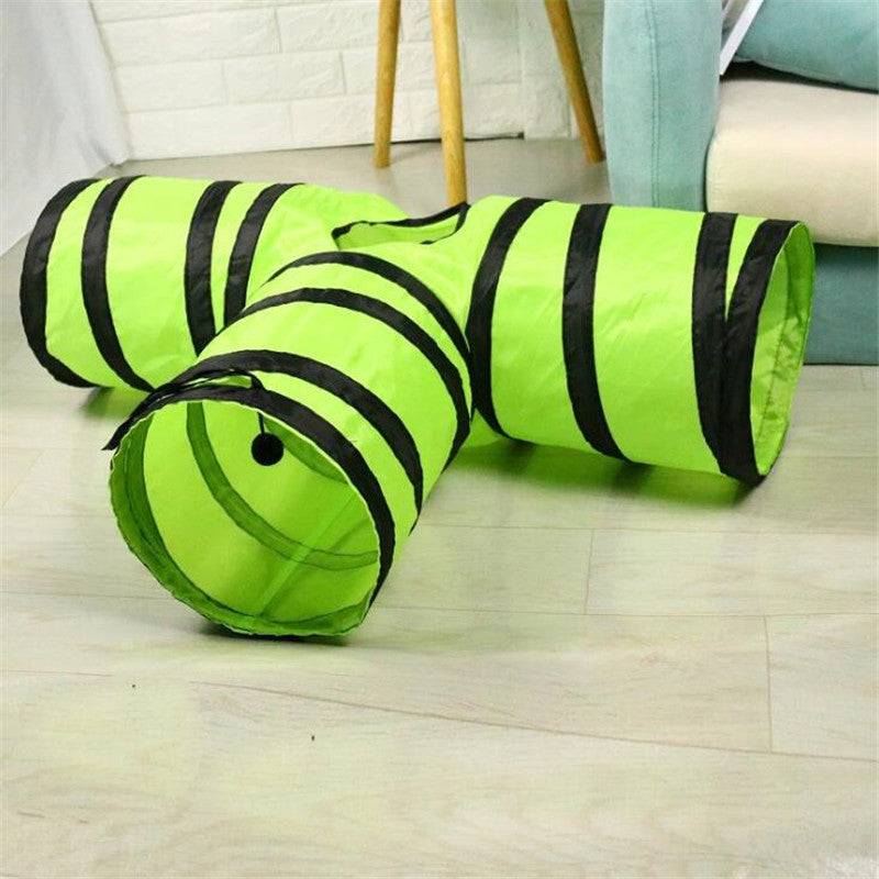 KFX-7498429 Eco-Friendly Collapsible Cat Tunnel for Scratch and Play Activities