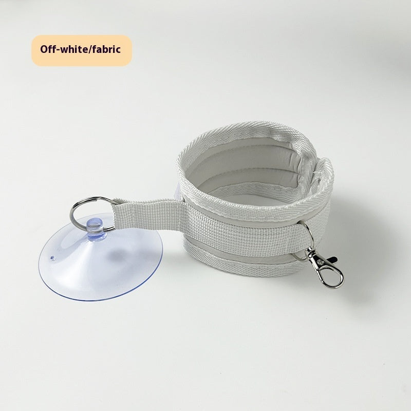 KFX-7498813 Thickened Nylon Cat Bath Holder for Pet Grooming and Nail Cleaning - Available in Black, Beige, and Gray