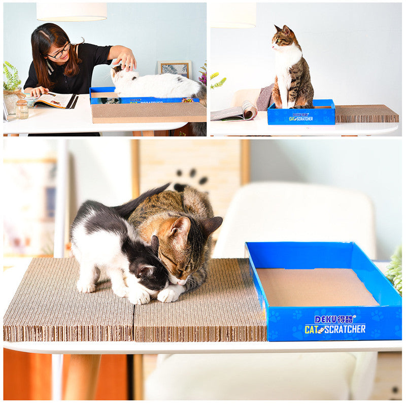 KFX-7499325 Corrugated Paper Cat Scratcher Box - Eco-Friendly Design for Cats