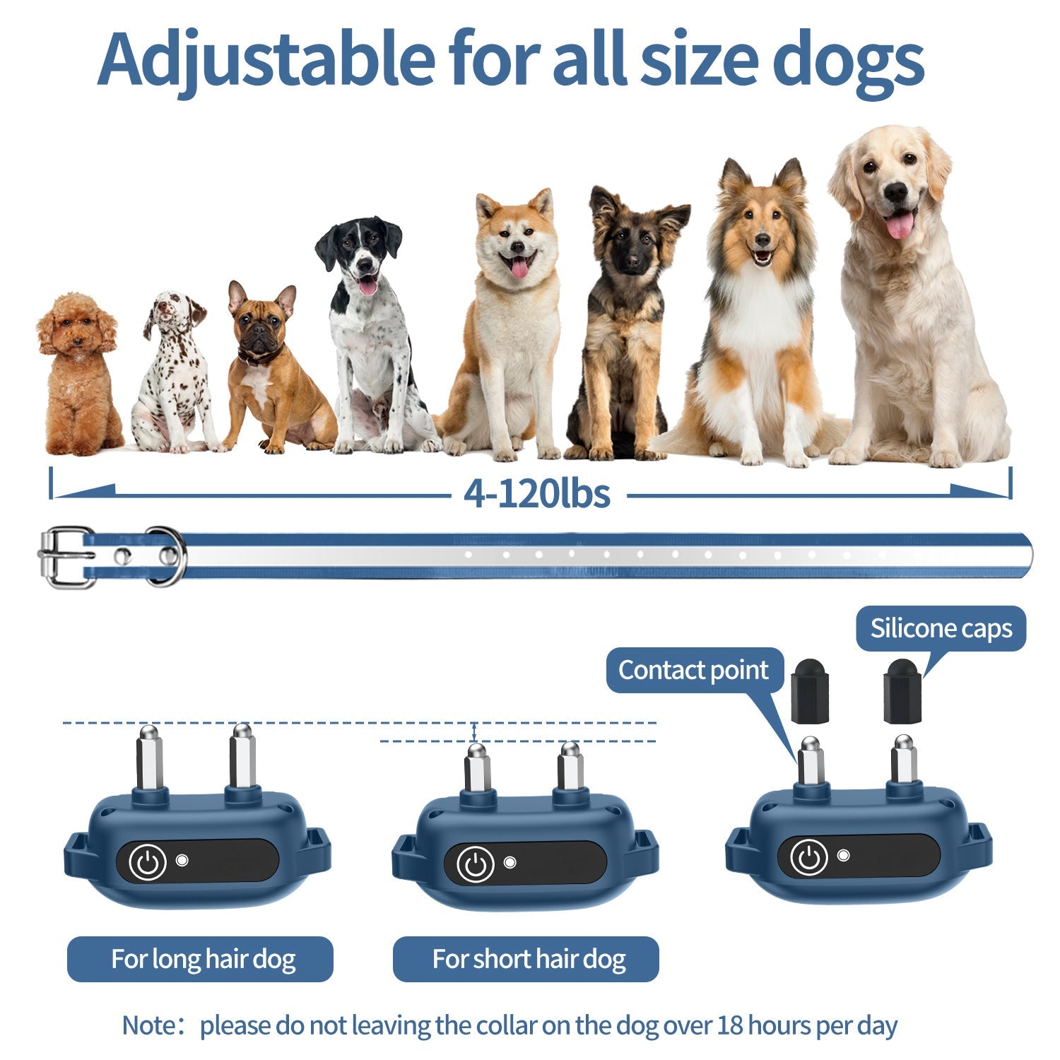 KFX-7502397 Remote Control Dog Trainer with Vibration and Shock Function, ABS Material Collar