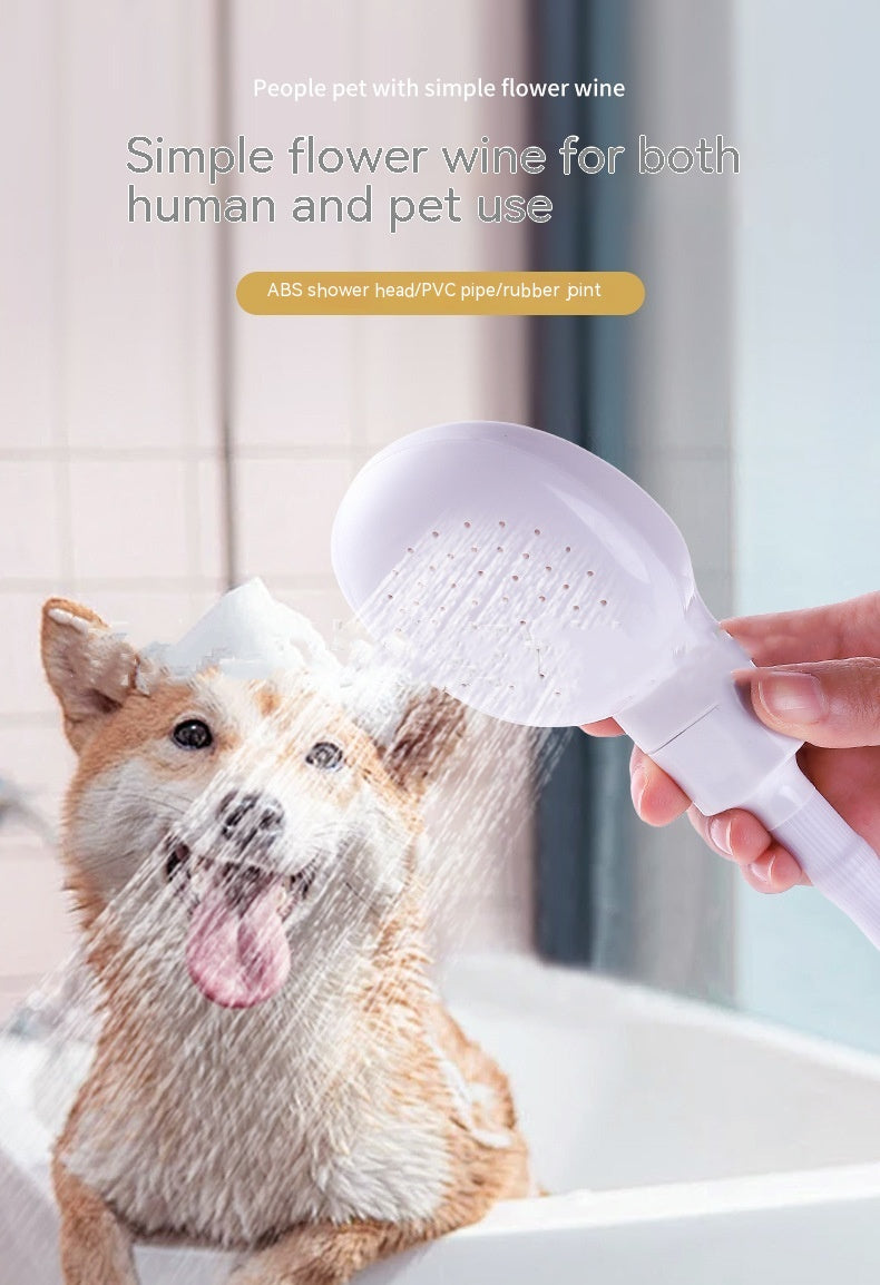 KFX-7506749 Pet Shower Nozzle for Convenient Bathing of Dogs and Cats, Easy to Use and Install