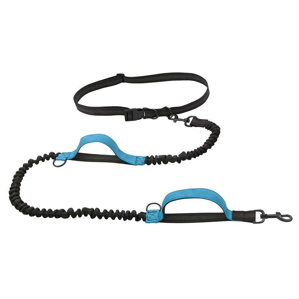 KFX-7508669 Portable Nylon Pet Leash for Running and Traction - Multi-Color Options, 1.4m to 2.0m Stretching Length