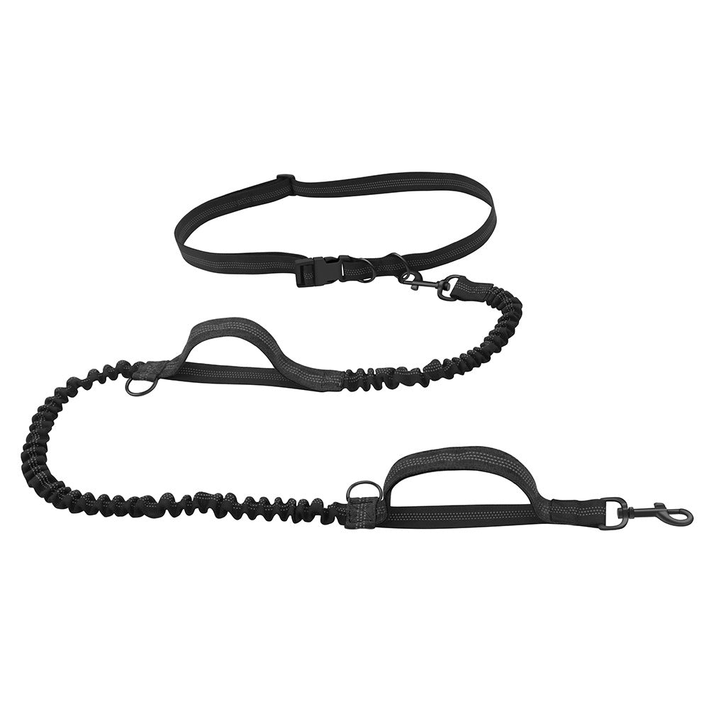 KFX-7508669 Portable Nylon Pet Leash for Running and Traction - Multi-Color Options, 1.4m to 2.0m Stretching Length