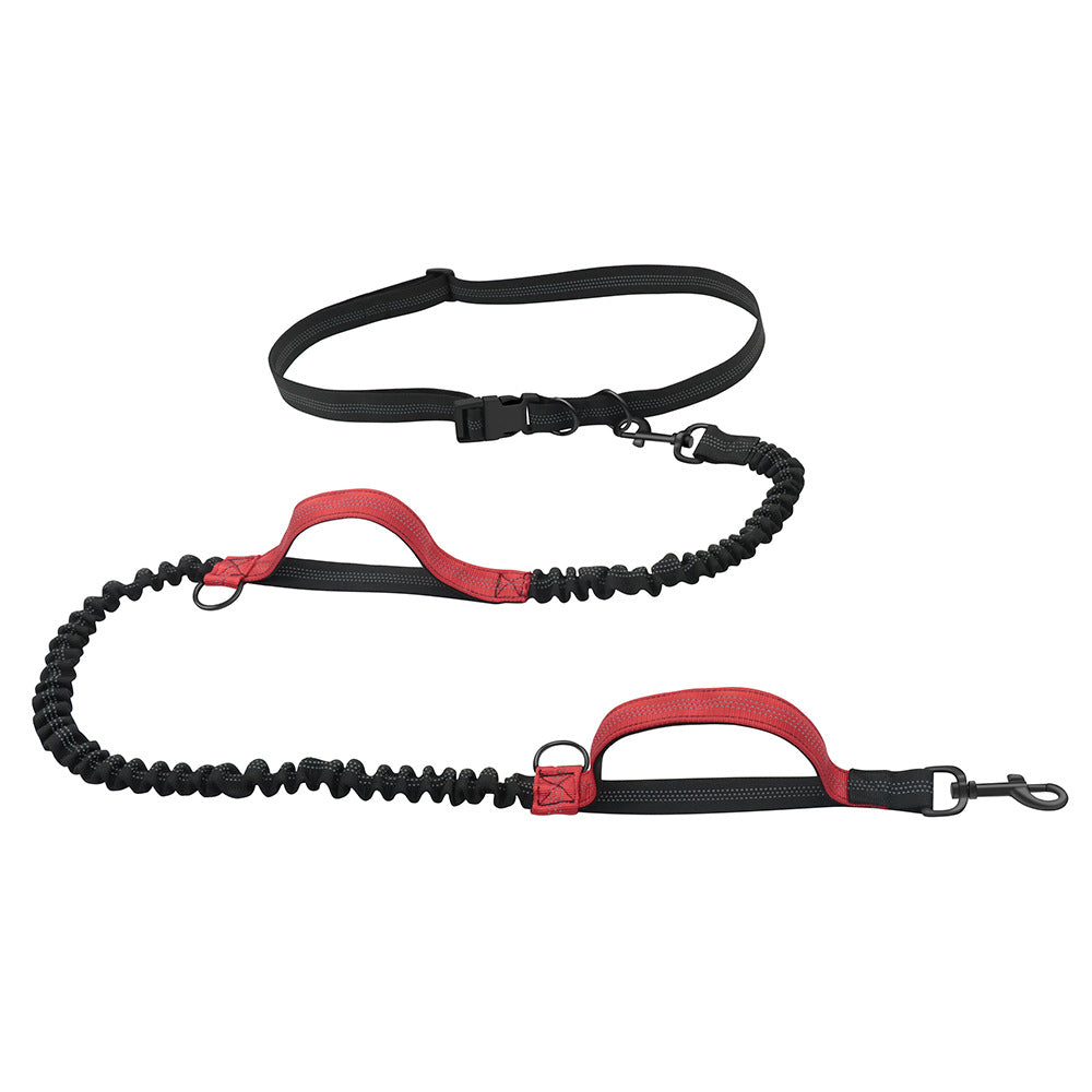 KFX-7508669 Portable Nylon Pet Leash for Running and Traction - Multi-Color Options, 1.4m to 2.0m Stretching Length