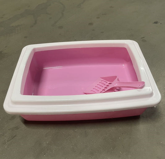KFX-7510333 Compact Cat Litter Box for Small Spaces - Easy to Clean Design