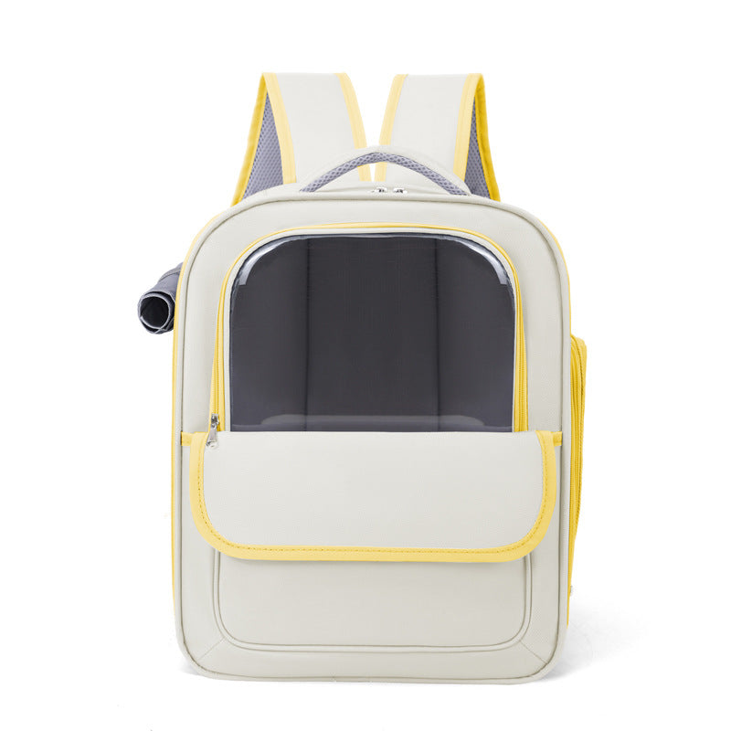 KFX-7511101 Large Wear-Resistant Solid Color Cat Diaper Bag in Pink, Yellow, Green, Gray, and Black