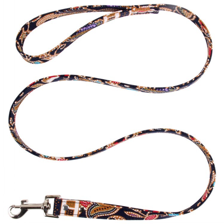 KFX-7514429 Japanese Style Cotton Dog Rope Collar with 360° Rotating Alloy Hook - Available in Multiple Colors