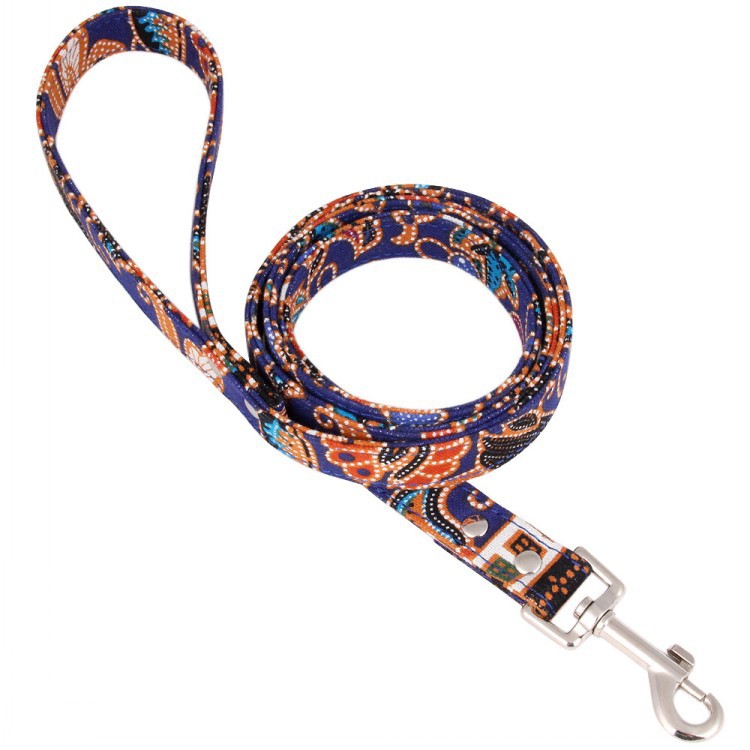 KFX-7514429 Japanese Style Cotton Dog Rope Collar with 360° Rotating Alloy Hook - Available in Multiple Colors