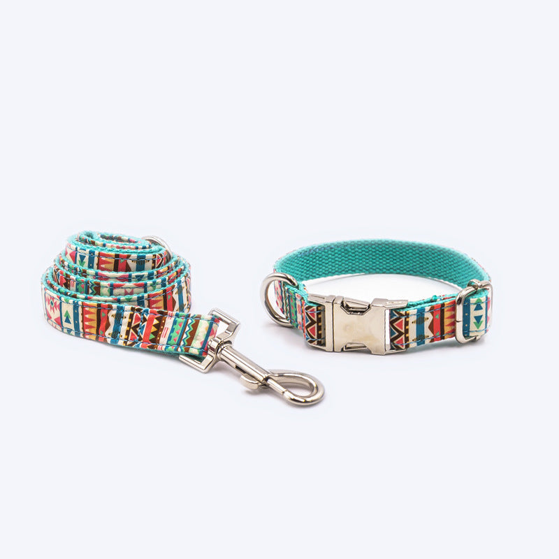 KFX-7516477 Customizable Cloth Dog Collar with Print for Cats and Dogs - Casual Style