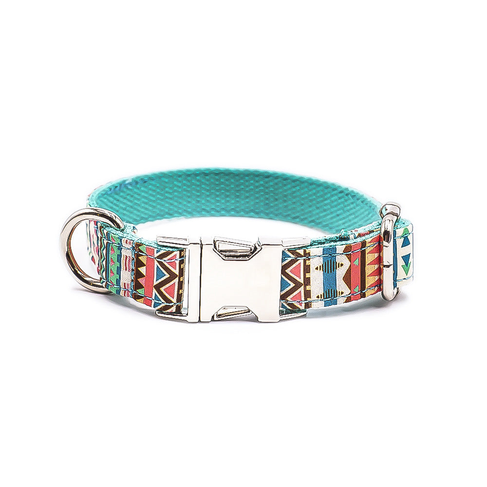 KFX-7516477 Customizable Cloth Dog Collar with Print for Cats and Dogs - Casual Style