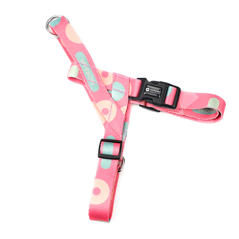 KFX-7519677 Durable Nylon Cat Chest Strap with Soft Polyester Leash for Comfortable Control