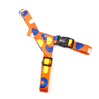 KFX-7519677 Durable Nylon Cat Chest Strap with Soft Polyester Leash for Comfortable Control