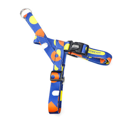 KFX-7519677 Durable Nylon Cat Chest Strap with Soft Polyester Leash for Comfortable Control