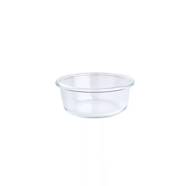 KFX-7520573 Elegant Glass and Beech Pet Bowl - Available in Large (800ml) and Small (480ml) for Cats and Dogs