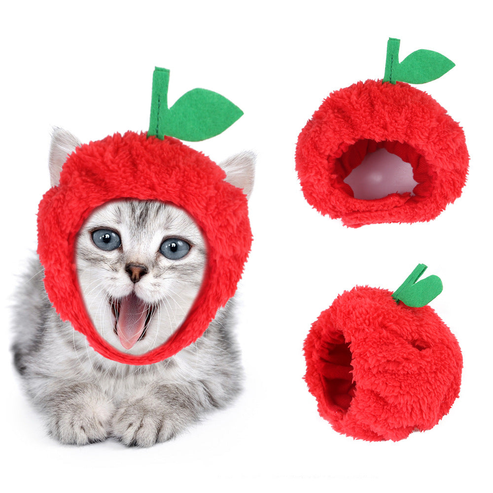 KFX-7520957 Adorable Sunflower Cat Headdress Wig for Pets - Cute Dress-Up Hat for Halloween and Seasonal Celebrations