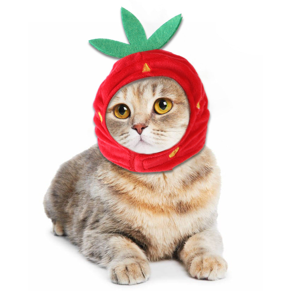 KFX-7520957 Adorable Sunflower Cat Headdress Wig for Pets - Cute Dress-Up Hat for Halloween and Seasonal Celebrations