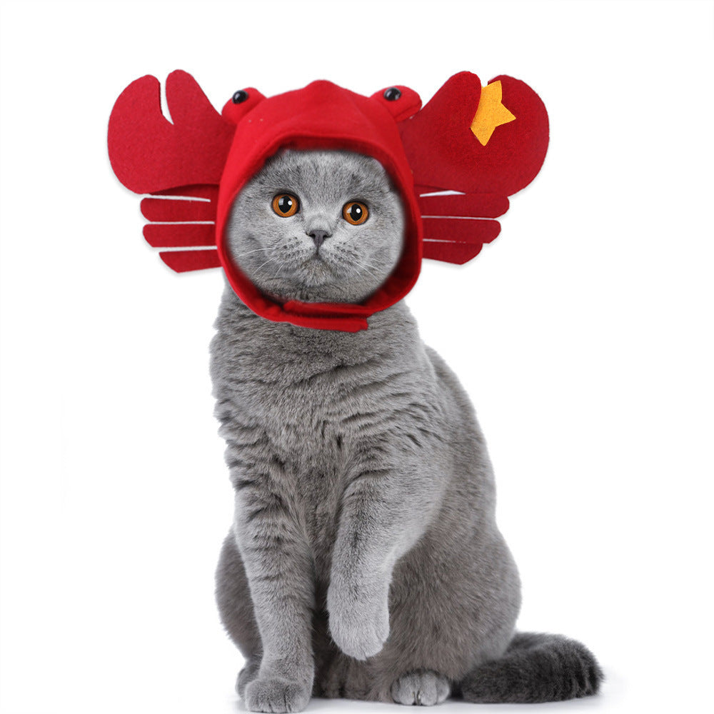 KFX-7520957 Adorable Sunflower Cat Headdress Wig for Pets - Cute Dress-Up Hat for Halloween and Seasonal Celebrations