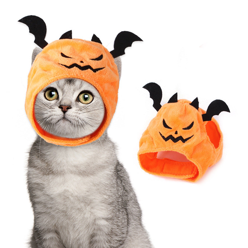 KFX-7520957 Adorable Sunflower Cat Headdress Wig for Pets - Cute Dress-Up Hat for Halloween and Seasonal Celebrations