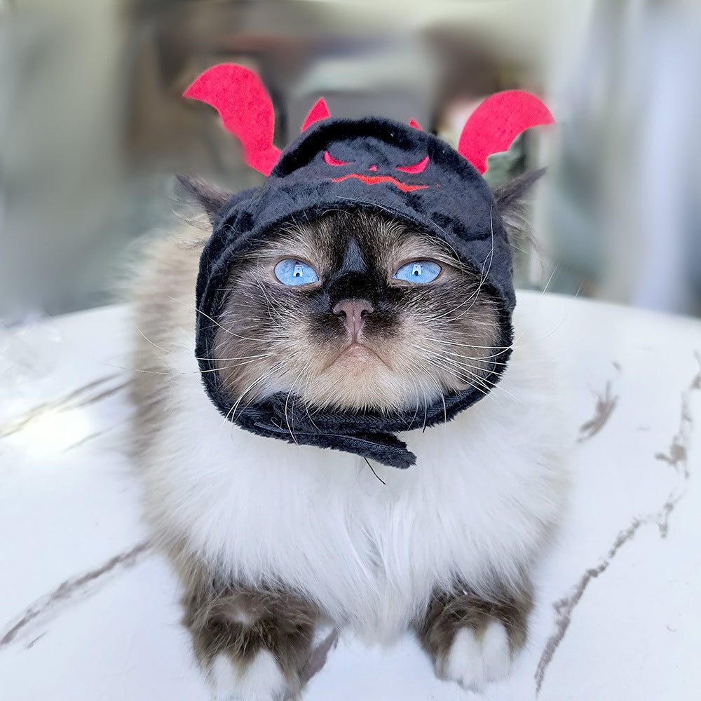 KFX-7520957 Adorable Sunflower Cat Headdress Wig for Pets - Cute Dress-Up Hat for Halloween and Seasonal Celebrations