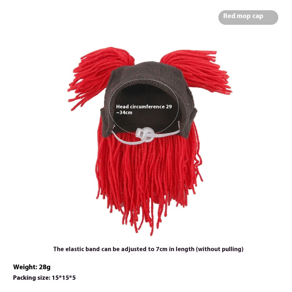 KFX-7520957 Adorable Sunflower Cat Headdress Wig for Pets - Cute Dress-Up Hat for Halloween and Seasonal Celebrations