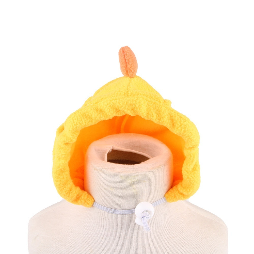 KFX-7520957 Adorable Sunflower Cat Headdress Wig for Pets - Cute Dress-Up Hat for Halloween and Seasonal Celebrations