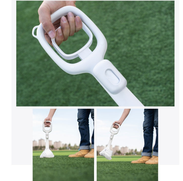 KFX-7524157 Dog Poop Pickup Tool with Durable ABS Body and Carrying Buckle - 123 x 100 x 484mm