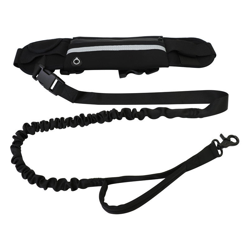 KFX-7525949 Nylon Pet Purse Leash for Comfortable Dog Walking - Adjustable Waist Bag and Traction Rope Combo