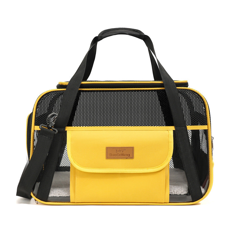KFX-7528381 Breathable One-Shoulder Pet Carrier Bag in Solid Colors