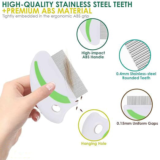 KFX-7529405 Portable Foldable Pet Brush with Soft Toothed Comb for Travel and Grooming