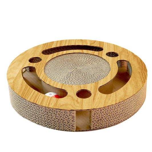 KFX-7532093 Dream Cat Large Cat Scratcher Ball with Rolling Bell for Claw Sharpening and Play