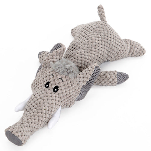 KFX-7532733 Cuddle-Friendly Lying Lion Sounding Toy for Dogs and Cats, 28CM Pineapple Wool
