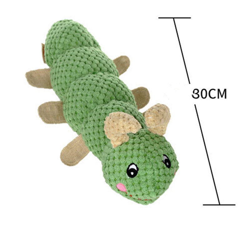 KFX-7532733 Cuddle-Friendly Lying Lion Sounding Toy for Dogs and Cats, 28CM Pineapple Wool